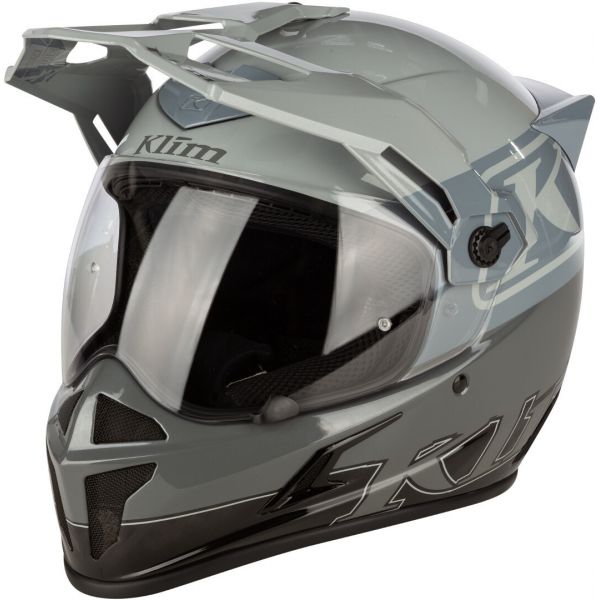 Casti Moto Adventure-Touring Klim Casca Moto Touring Krios Karbon ECE/DOT Covert Cool Gray