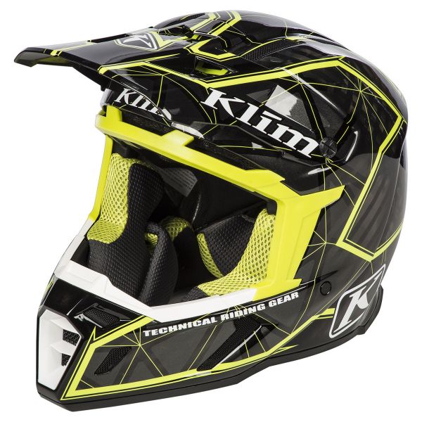 Helmets MX-Enduro Klim F5 MX Helmet ECE Demolish Green