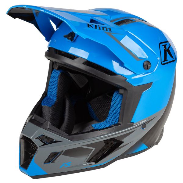 Helmets Klim Enduro Helmet F5 ECE Only Legion Electric Blue Lemonade