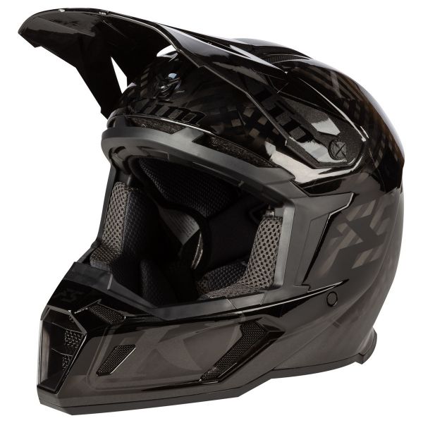 Casti Snowmobil Klim Casca Moto Enduro F5 Helmet ECE Shred Black Asphalt