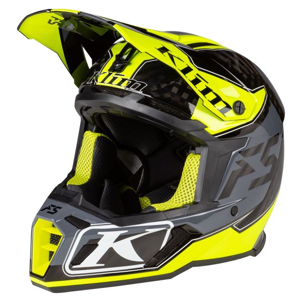 Helmets Klim Snow Helmet F5 ECE Shred Hi-Vis