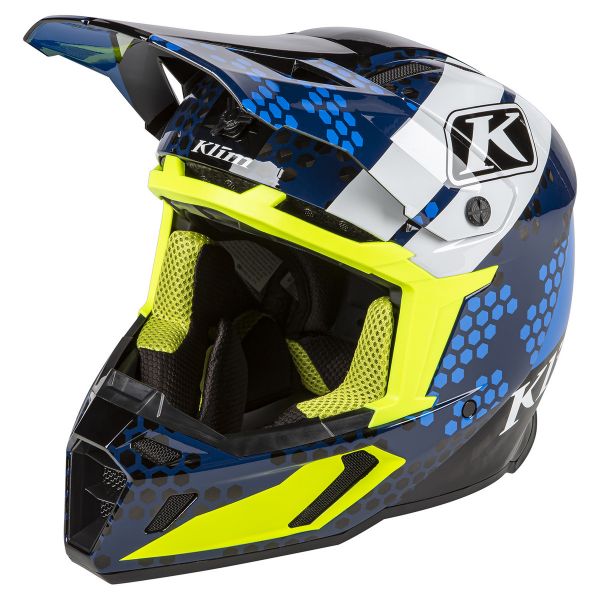Helmets Klim Enduro Helmet F5 Koroyd ECE/DOT Tactik Kinetik Blue