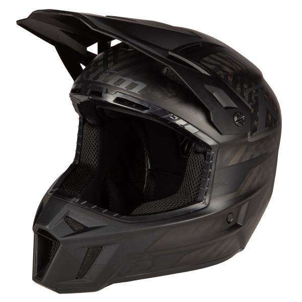 Casti Snowmobil Klim Casca Snowmobil F3 ECE Carbon Matte Black