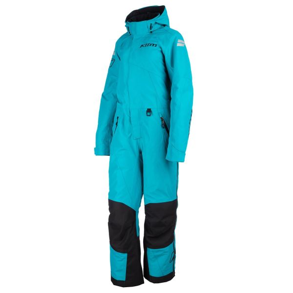 Women's Monosuits Klim Lady Non-Insulated Snowmobil One-Piece Short Vailslide Arctic Teal/Black 25