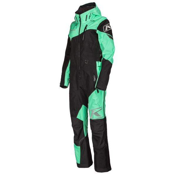 Women's Monosuits Klim Non-Insulated Shreda Lady One-Piece Black/Wintermint  