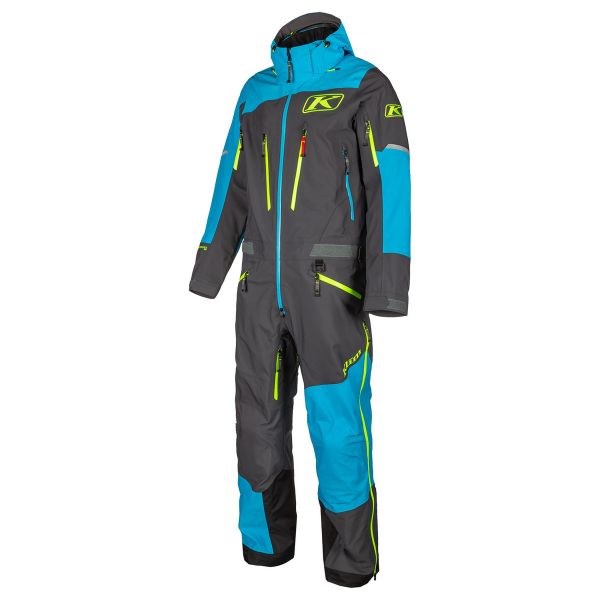 Monosuits Snowmobiles Klim Monosuit Non-Insulated Lochsa One-Piece Vivid Blue Asphalt 2021