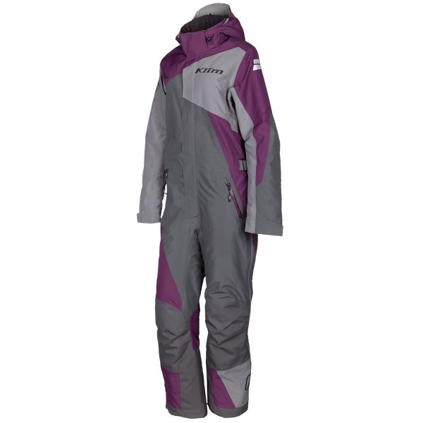 Women's Monosuits Klim Women Snowmobil Insulated Monosuit One-Piece Short Deep Purple-Asphalt