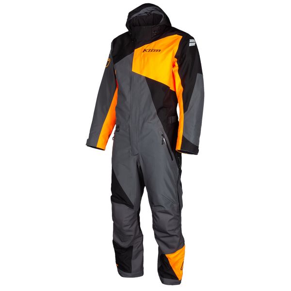 Monosuits Snowmobiles Klim Insulated Snowmobil Monosuit Railslide One-Piece Black-Strike Orange 2022