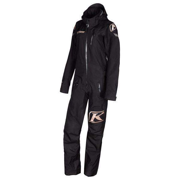 Monosuits Snowmobiles Klim Non-Insulated Snowmobil Monosuit Ripsa One-Piece Black-Rose Gold