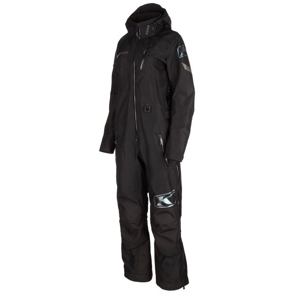 Women's Monosuits Klim Snow Monosuit Womens Non-Insulated Shredsa Black/Cosmic 24