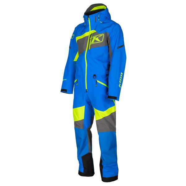 Combinezoane Snow Klim Combinezon Snowmobil Non-Insulated Ripsa  Electric Blue Lemonade/Hi-Vis  