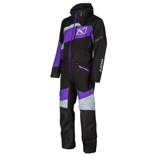 Monosuits Snowmobiles Klim Non-Insulated Ripsa One-Piece Short Black/Heliotrope  