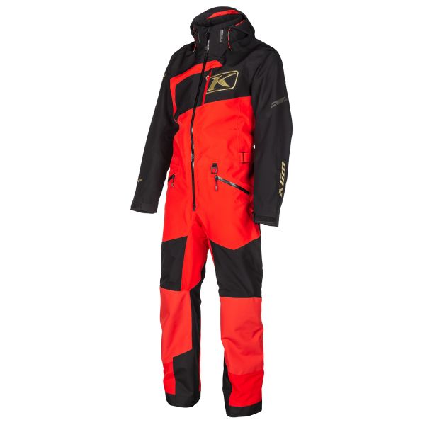 Monosuits Snowmobiles Klim Non-Insulated Ripsa One-Piece Short Fiery Red/Black  