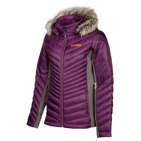 Casual jackets Klim Mid Layer Lady Jacket Waverly Dark Purple Strike Orange 2021