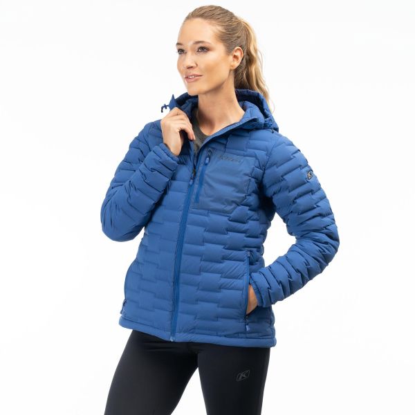 Geci/Hanorace Casual Klim Geaca Luna Stretch Down Hooded Mazarine Blue 24