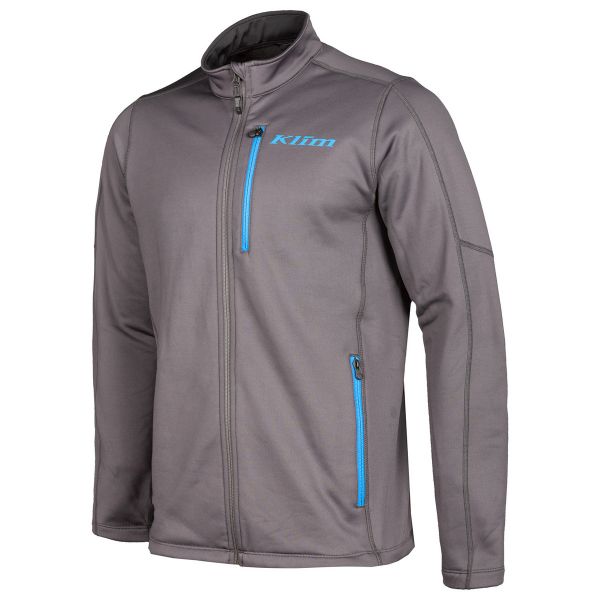 Underlayer Snow Klim Geaca Mid Layer Snowmobil Inferno Asphalt/Electric Blue Lemonade
