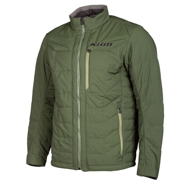 Functional Underwear Klim Jacket Mid Layer Snowmobil Override Kombu Green/Black