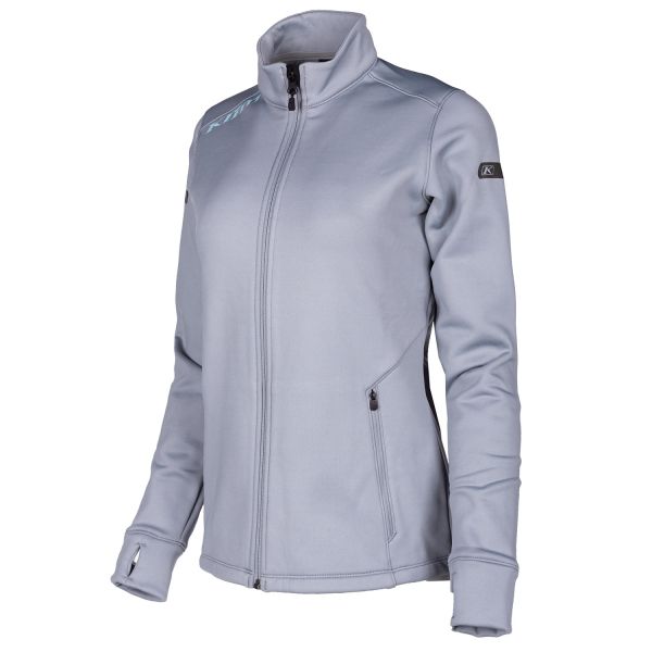 Underlayer Snow Klim Geaca Mid Layer Snowmobil Dama Sundance Monument Gray/Crystal Blue