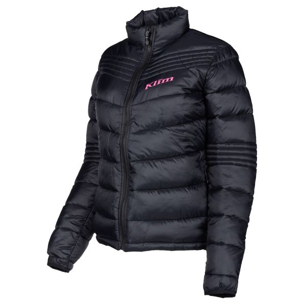Underlayer Snow Klim Geaca Mid Layer Snowmobil Insulated Dama Flux Black/Knockout Pink