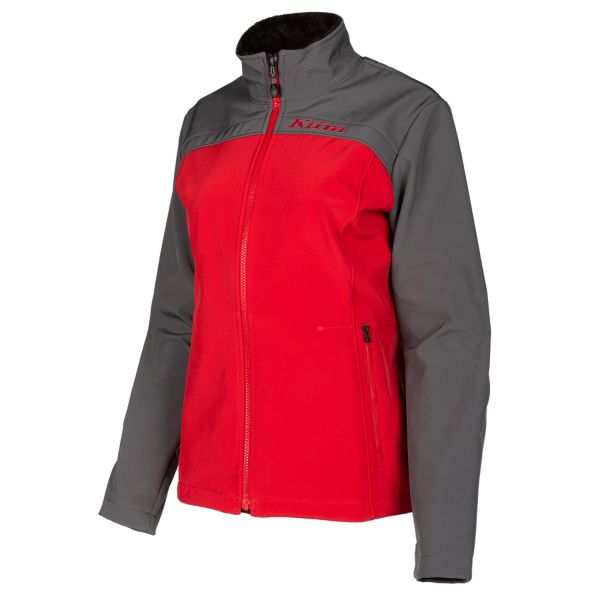 Functional Underwear Klim Women Mid Layer Snowmobil Whistler Jacket Chili Pepper/Asphalt