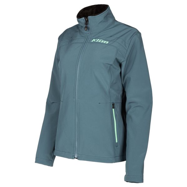 Functional Underwear Klim Women Mid Layer Snowmobil Whistler Jacket Petrol/Wintermint