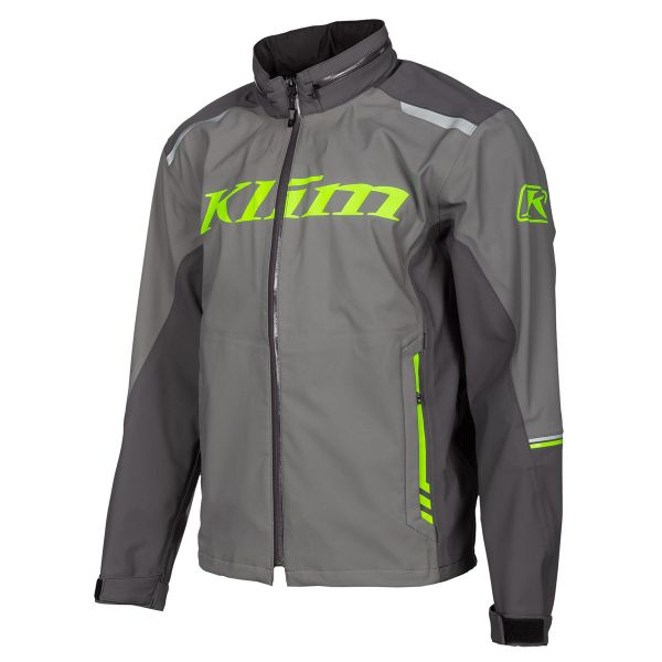 Geci Moto Textil Klim Geaca Moto Textil Enduro S4 Jacket Castlerock Gray-Electrik Gecko