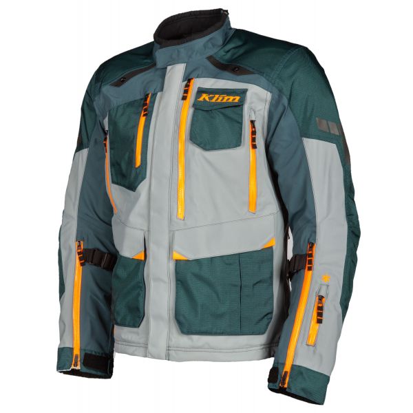 Geci Moto Textil Klim Geaca Moto Textila Carlsbad Petrol/Strike Orange