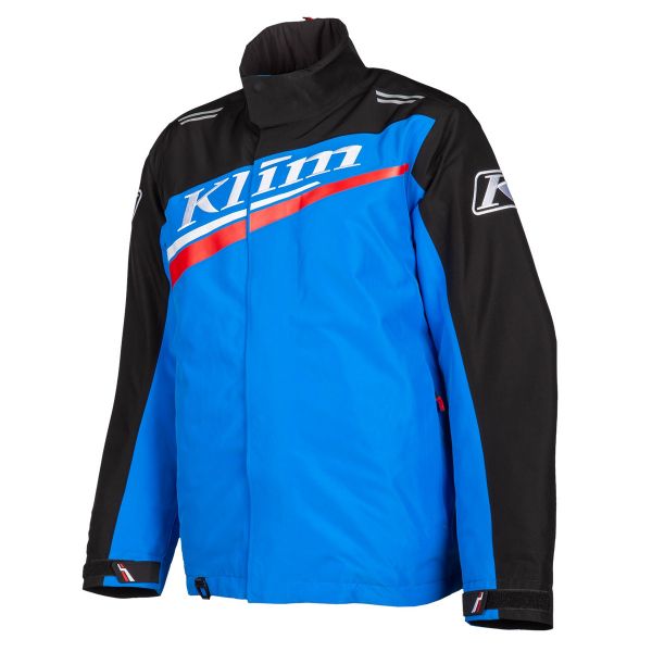 Jackets Klim Snowmobil Insulated Jacket Kaos Black-Electric Blue Lemonade