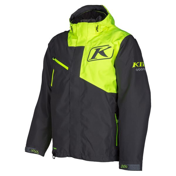 Geci Snowmobil Klim Geaca Snowmobil Insulated Kompound Asphalt-Hi-Vis
