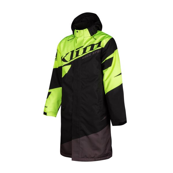 Jackets Klim Snowmobil Insulated Jacket Race Spec Pit Coat Black-Hi-Vis