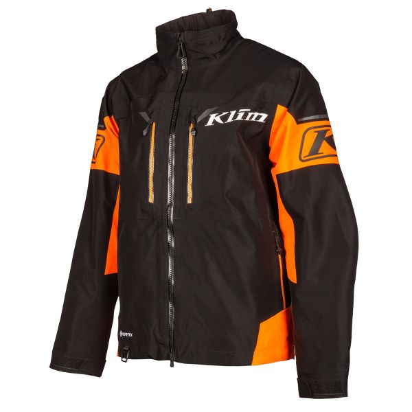 Jackets Klim Snowmobil Non-Insulated Jacket Tomahawk Black/Strike Orange
