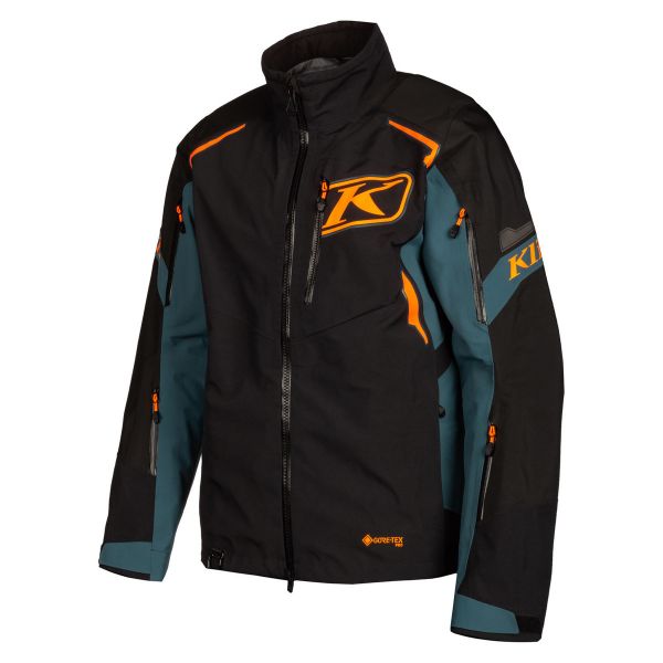 Jackets Klim Non-Insulated Snowmobil Jacket Valdez Jacket Black Strike Orange
