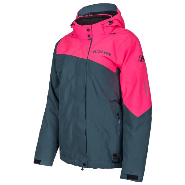 Women's Jackets Klim Women Insulated Snowmobil Allure Jacket Petrol/Knockout Pink