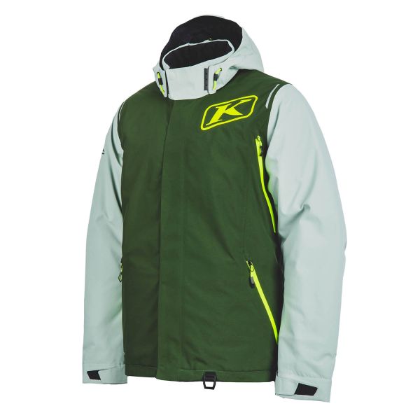 Jackets Klim Insulated Snowmobil Jacket Element Kombu Green/Hi-Vis 25
