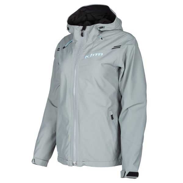 Geci Snowmobil - Dama Klim Geaca Snowmobil Non-Insulated Dama Eclipse Monument Gray/Crystal Blue