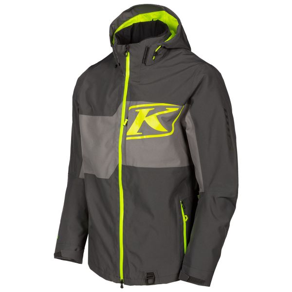 Jackets Klim Non-Insulated Snowmobil Powerxross Jacket Asphalt/Hi-Vis