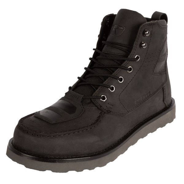 Cizme Moto Scurte/Urban Klim Ghete Piele Blak Jak Tanner Negru
