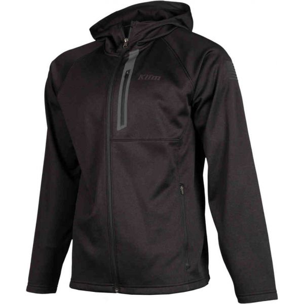 Casual jackets Klim Alpha Hoodie Stealth Black
