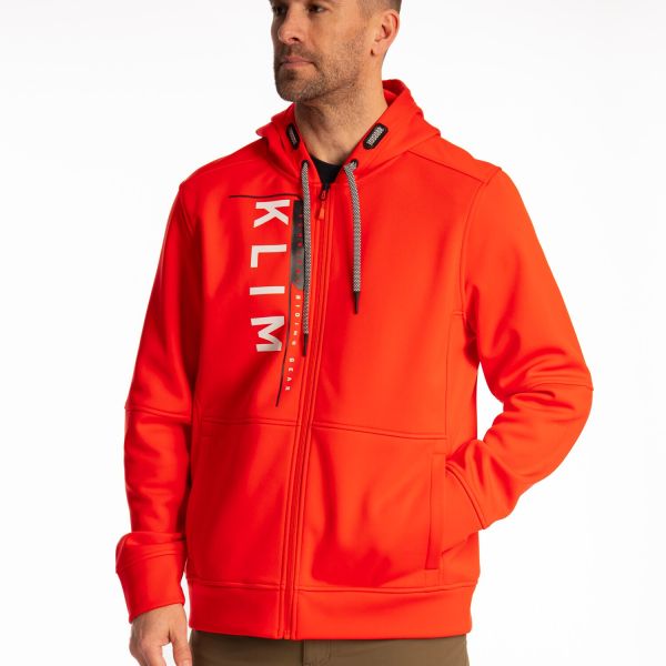 Casual jackets Klim Hoodie Barracks Fiery Red/White 25