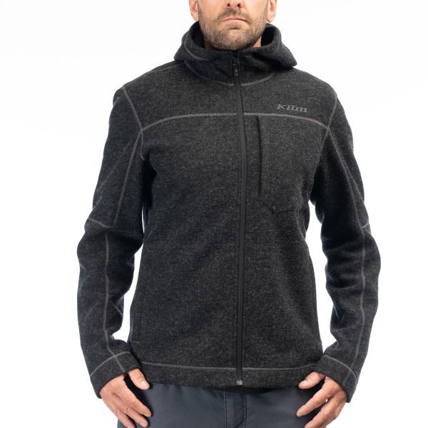 Casual jackets Klim Bighorn Canyon Wool Fleece Hoodie Black Heather 24