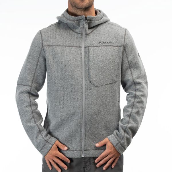 Casual jackets Klim Bighorn Canyon Wool Fleece Hoodie Monument Heather 24