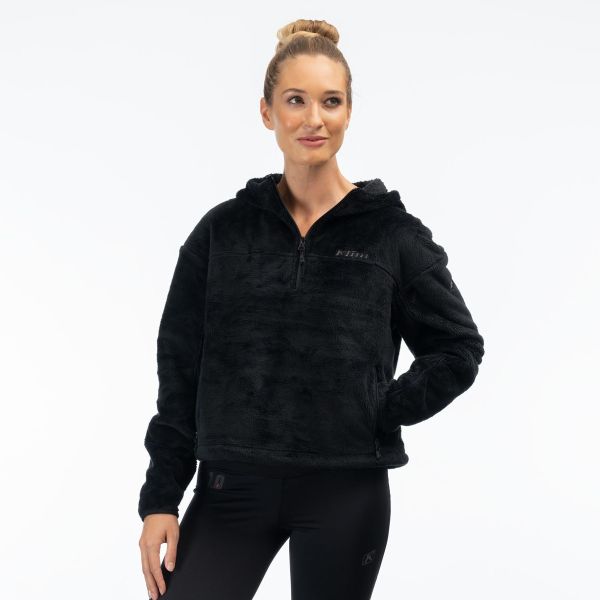 Geci/Hanorace Casual Klim Hanorac Cascade 1/4 Zip Crop Black 24