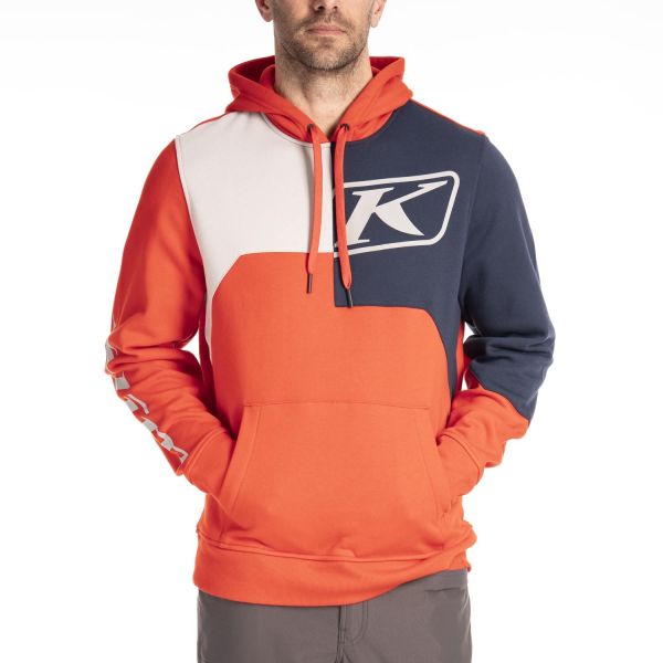 Geci/Hanorace Casual Klim Hanorac Cliff Hanger Fiery Red/Dress Blues 24