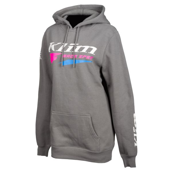 Casual jackets Klim Race Spec Hoodie Gray/Knockout Pink