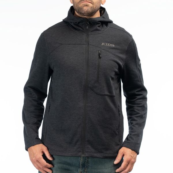 Casual jackets Klim Echo Wool Fleece Hoodie Black 24