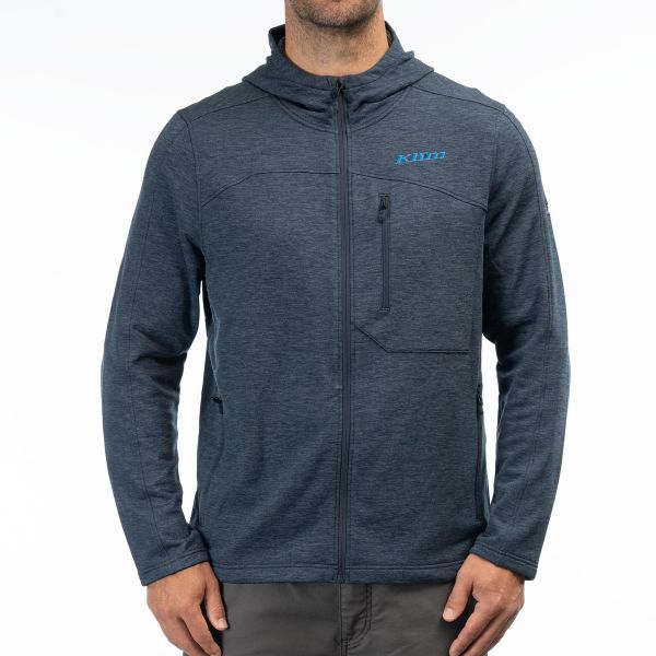 Casual jackets Klim Echo Wool Fleece Hoodie Dress Blues 24