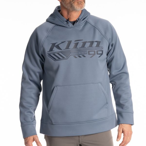 Casual jackets Klim Hoodie Foundation Pullover Blue Fusion/Dress Blues 25