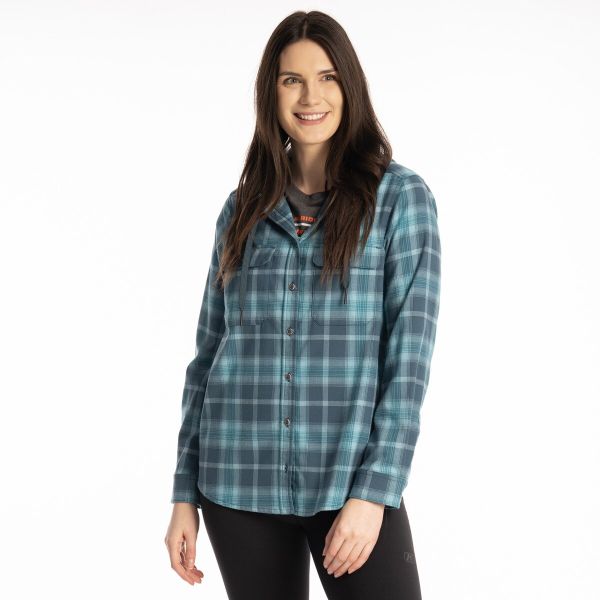 Casual jackets Klim Hoodie Ginny Mountain Reflecting Pond/Milky Blue 25
