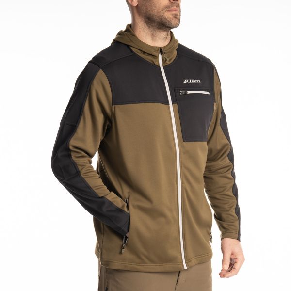 Casual jackets Klim Hoodie Glacier Dark Olive/Black 25