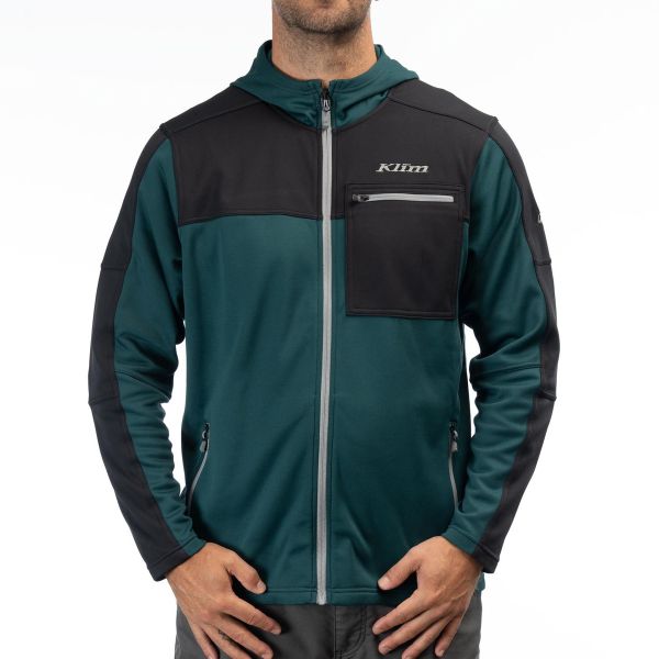 Casual jackets Klim Glacier Hoodie Dark Sea/Black 24